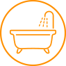 Icono baño Apartamentos Ardales